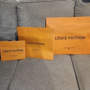 Louis Vuitton Signature Orange Bags Trio
